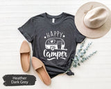 Happy Camper Shirt, Camping Shirt, Camping TShirt, Adventure Shirt, Wanderlust TShirt, Camper Shirt, Camping T Shirt, Gift For Camper