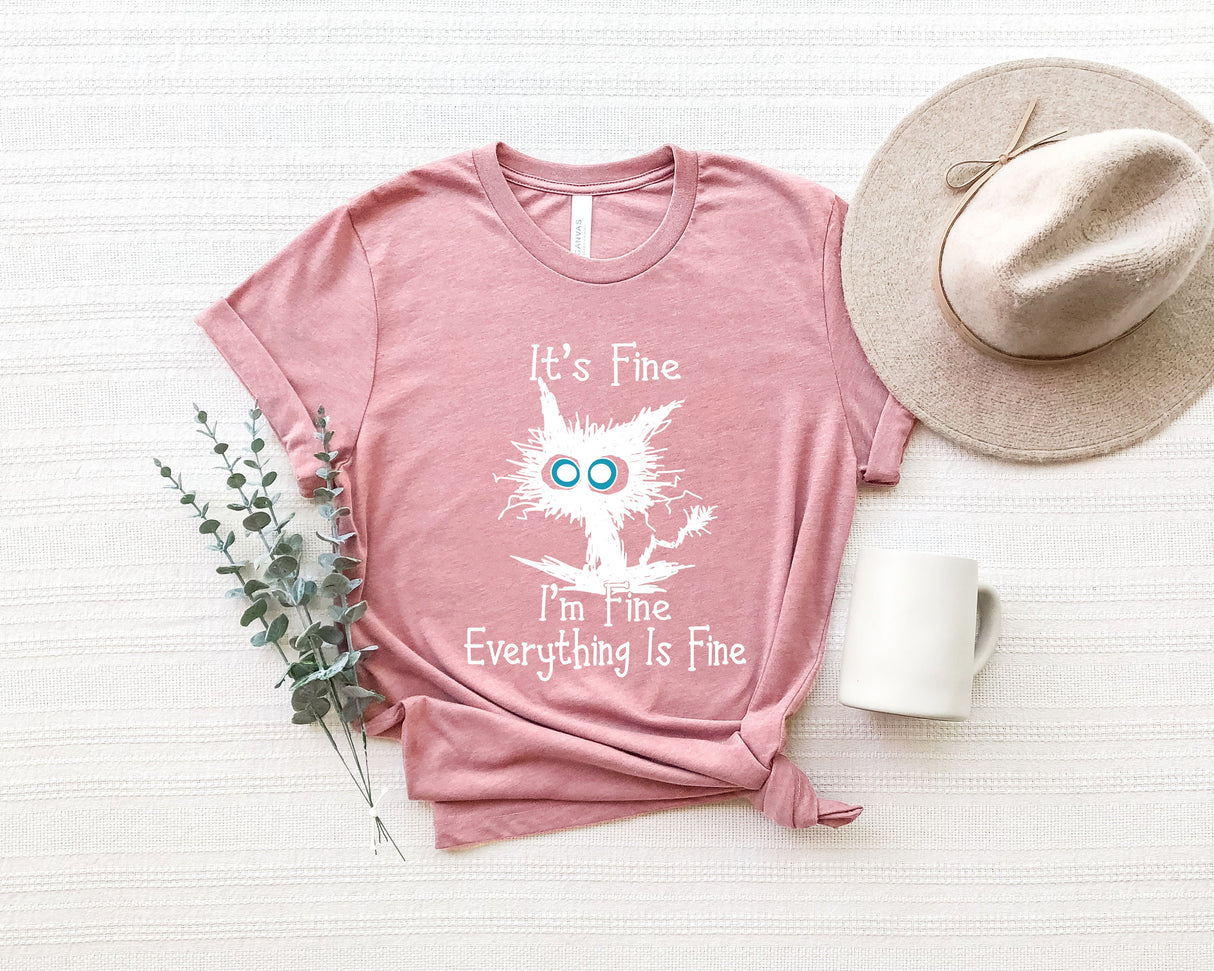 Funny Shirt, Funny Saying Shirt, Shirt With Saying, It's Fine Shirt, I'm Fine Shirt, Everything Is Fine, Introvert Shirt, Sarcastic Shirt