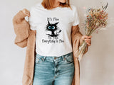 Funny Shirt, Funny Saying Shirt, Shirt With Saying, It's Fine Shirt, I'm Fine Shirt, Everything Is Fine, Introvert Shirt, Sarcastic Shirt