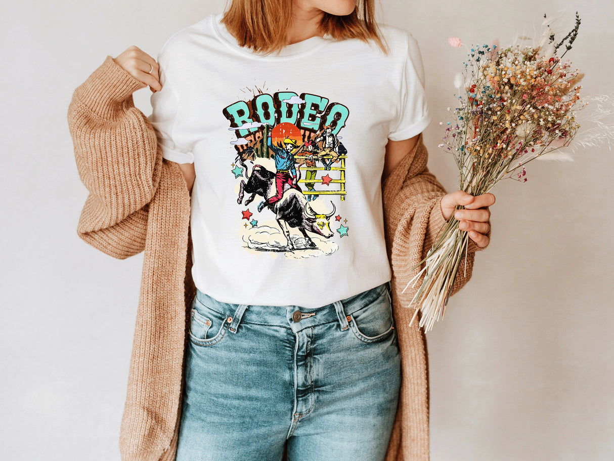 Rodeo Shirt, Rodeo Vibes Shirt, Western Graphic Tee, Western Shirt, Western Rodeo Shirt, Cowboy Shirt, Cowgirl Shirt, Country T-Shirt