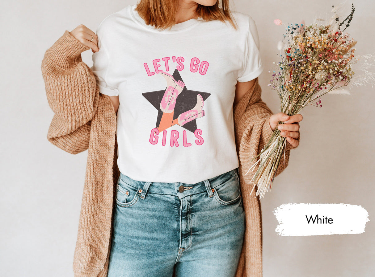 Let's Go Girls Shirt, Western Graphic Tee, Rodeo Graphic Tee, Cowgirl Shirt, Country Fashion, Western Shirt, Country Girl Shirt