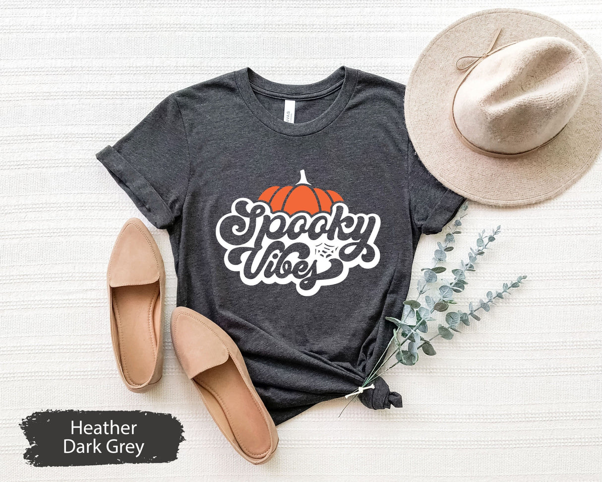 Spooky Season Shirt, Spooky Vibes Shirt, Spooky TShirt, Spooky Season Gift, Halloween Shirt, Pumpkin Shirt, Fall TShirt, Halloween Gift