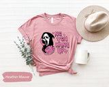 No You Hang Up Shirt, Scream Shirt, Funny Halloween Shirt, Funny Ghost Face Shirt, Halloween Shirt, Halloween Ghost Shirt, Ghostface Calling