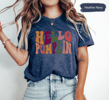 Hello Pumpkin Shirt, Hello Pumpkin TShirt, Pumpkin Shirt, Fall Shirt For Women, Thanksgiving Shirt, Fall Pumpkin Shirt, Pumpkin Patch Shirt