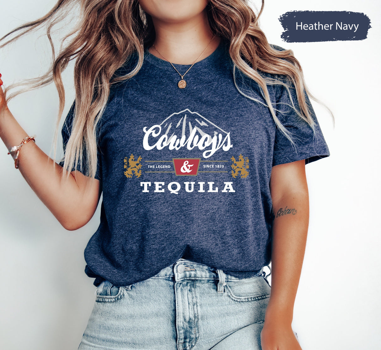 Cowboy and Tequila Shirt, Western Tshirt, Western Shirt, Cowboy Shirt, Cowgirl Shirt, Rodeo Shirt, Tequila Shirt, Tequila Western Shirt