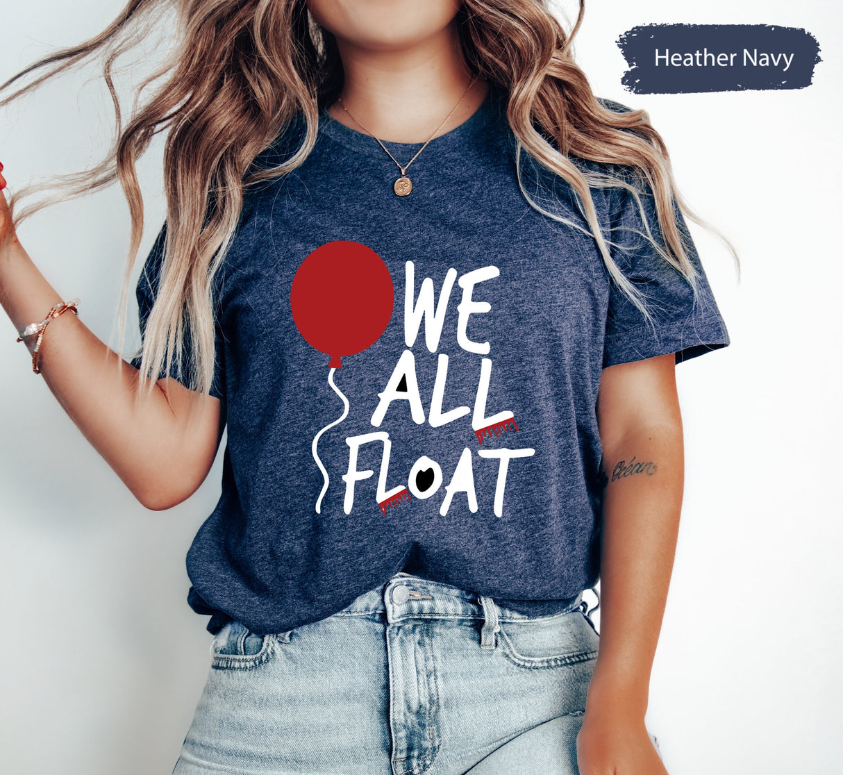 Halloween Shirt, Halloween Gift, We All Float Shirt, Float Down Shirt, Horror Movie Shirt, Spooky Season Shirt, Halloween Party Tee