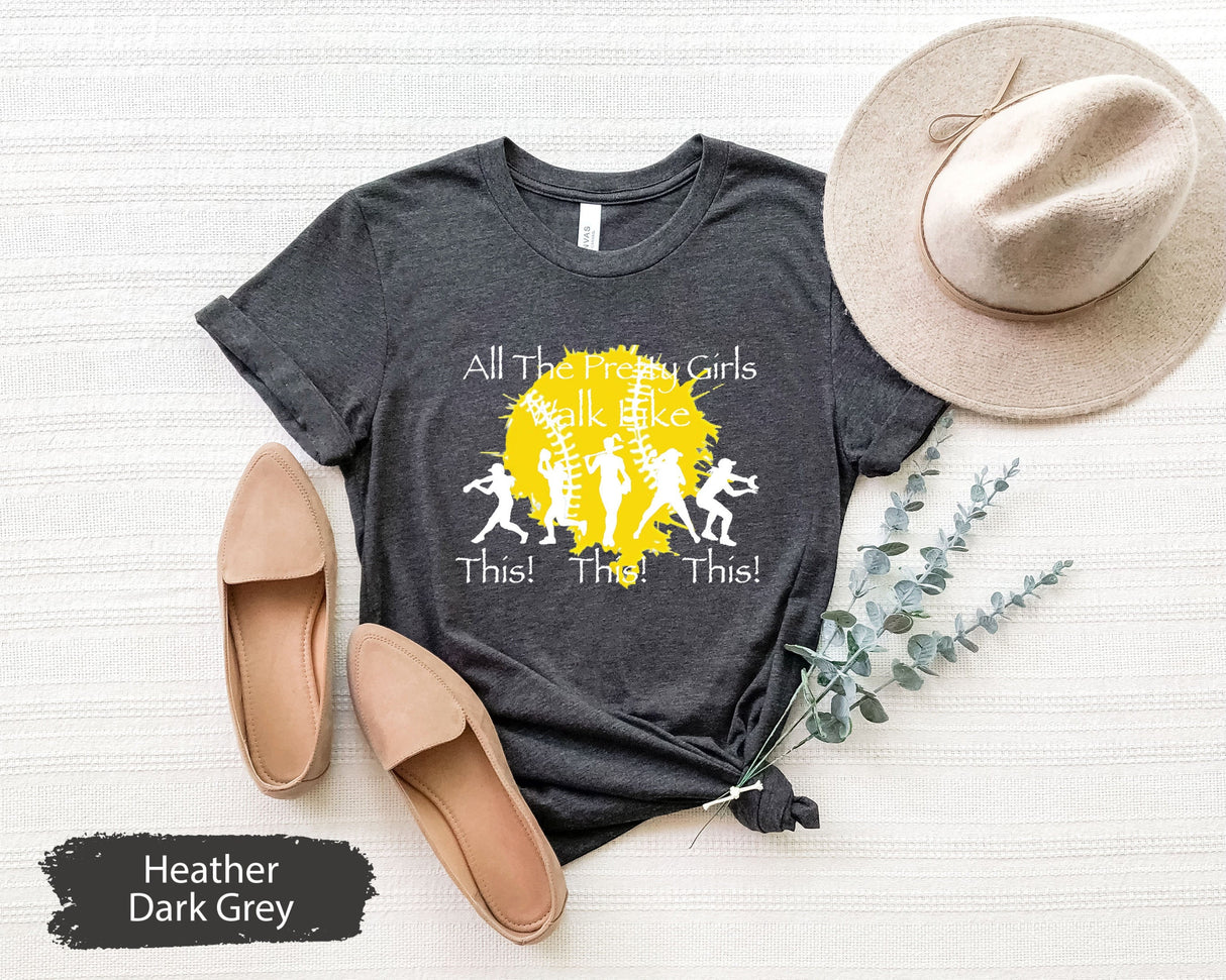 All The Pretty Girls Shirt, Baseball Shirt, Softball Shirt, Baseball TShirt, Softball Life Shirt, Softball Lover Gift, Baseball Girl Shirt