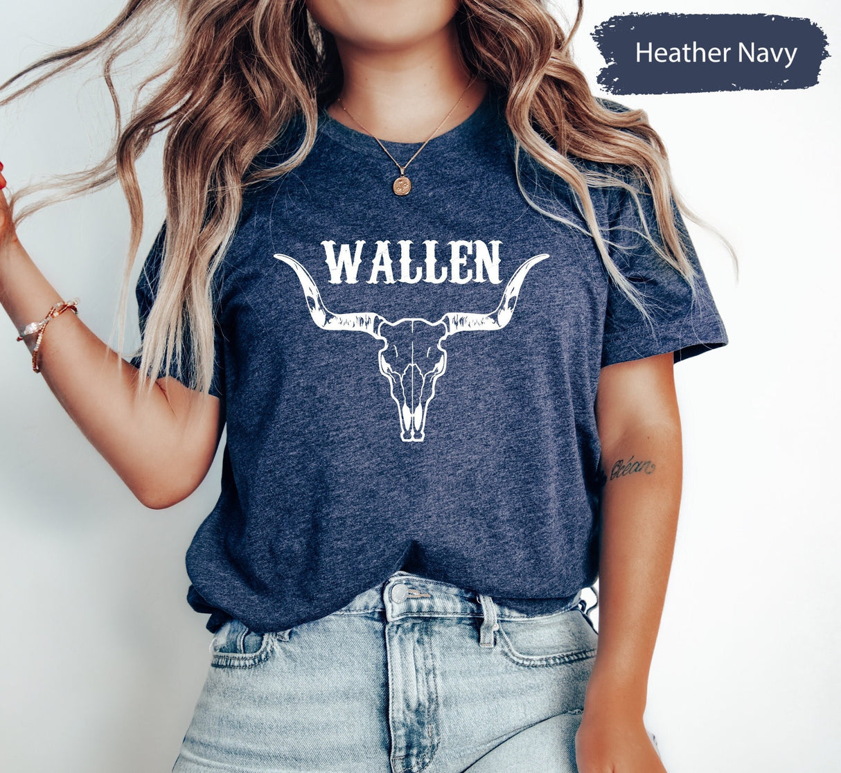 Cow Skull T Shirt, Wallen Shirt, Country Music Shirt, Wallen Tshirt, Country Concert Shirt, Country tshirt, Western Graphic Tee, Rodeo Shirt