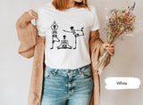 Skeletons Yoga Shirt, Halloween Shirt, Yoga Lover Shirt, Funny Yoga Shirt, Meditation Shirt, Gift For Yogi, Skeleton Shirt, Namaste Shirt