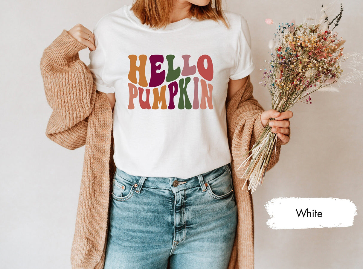 Hello Pumpkin Shirt, Hello Pumpkin TShirt, Pumpkin Shirt, Fall Shirt For Women, Thanksgiving Shirt, Fall Pumpkin Shirt, Pumpkin Patch Shirt