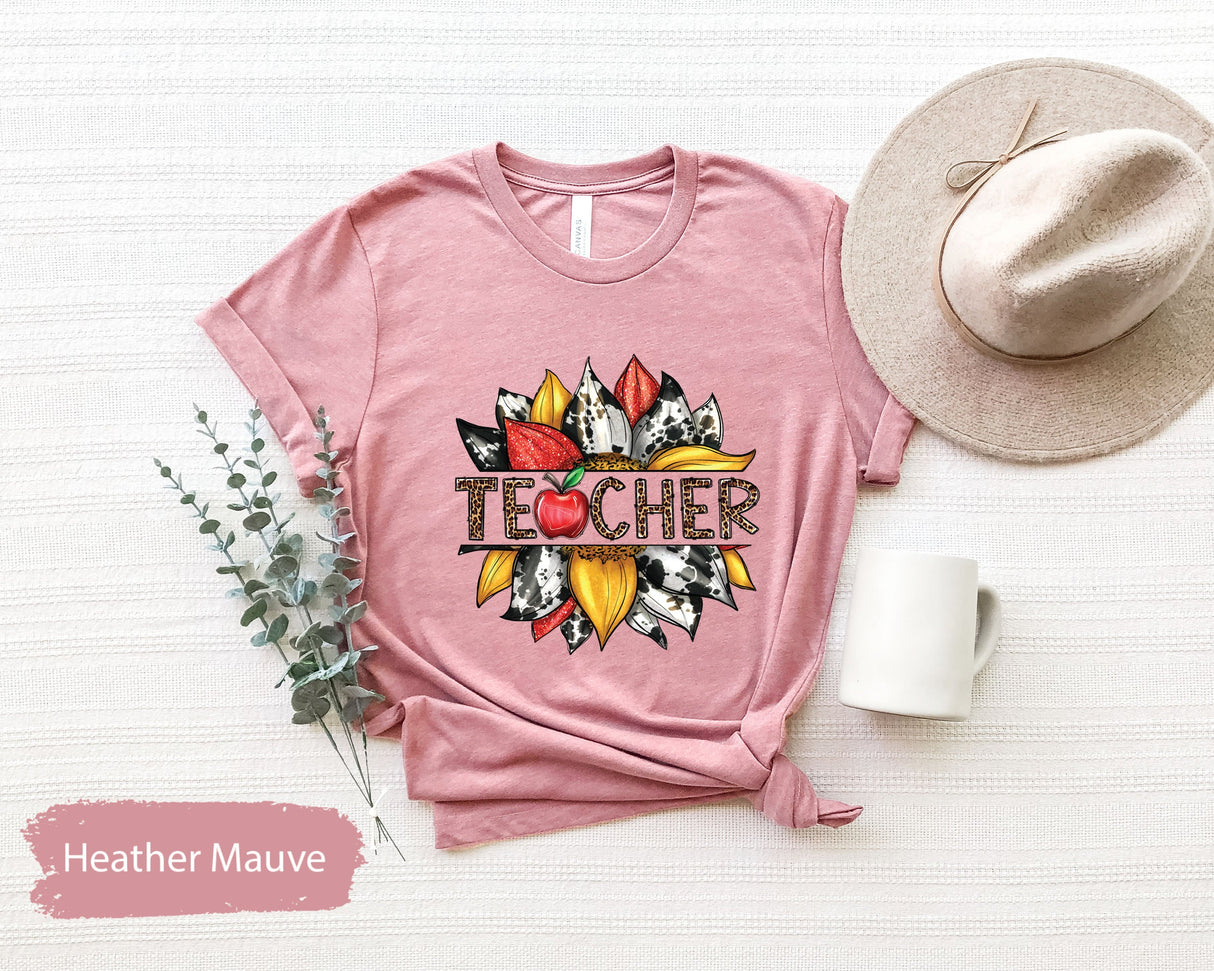 Teacher Shirts, Teacher TShirt, Teacher Gifts, Teacher Flower Shirt, Gift For Teacher, Teacher Appreciation, Teacher Life, Back To School