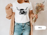 Buffolo Shirt, Western Graphic Tee, Country Shirt, Cowgirl TShirt, Cowboy Shirt, Western Shirts, West Wild Shirt, Buffolo Horn Shirt