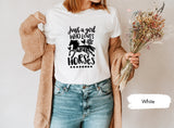 Horse Shirt, Horse Girl Shirt, Country TShirt, Horse Rider Gift, Horse Riding Shirt, Horse Lover Shirt, Horse Barrel Shirt, Horse Farm Shirt