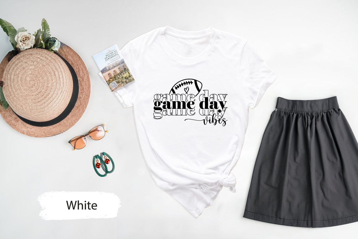 Game Day Shirts, Football Shirt, Football Mom Shirt, Football Game Day Shirt, Sports Mom Shirt, Football T-Shirt, Game Day Vibes Shirt