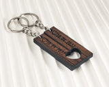 Personalized Song Code Keychain, Music Scannable Keychain, Best Friend Matching Keychain Charm, Wooden Song Keychain, Custom Friendship Gift - Arria Home