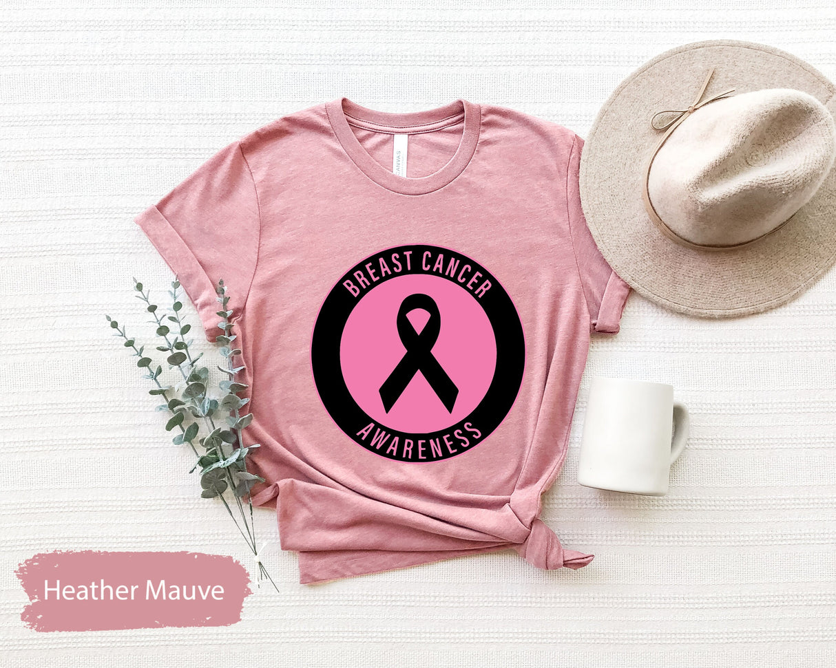 Breast Cancer Awareness, Breast Cancer Shirt, Cancer Survivor Gift, Breast Cancer Ribbon, Cancer Support Shirt, Fuck Cancer Shirt