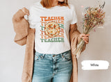 Smiley Face Teacher Shirt, Teacher Shirts, Gifts For Teachers, Teacher Gifts, Teacher Appreciation, Back To School Shirt, Gift From Student