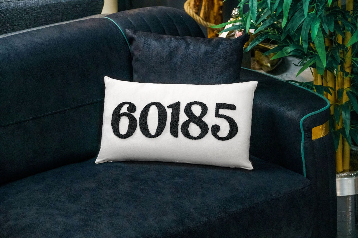 Custom Zip Code Punch Needle Pillow, Personalized Pillow, Custom Zip Code Pilllow, Housewarming Gift, First Home Gift, New Home Gift, Custom - Arria Home