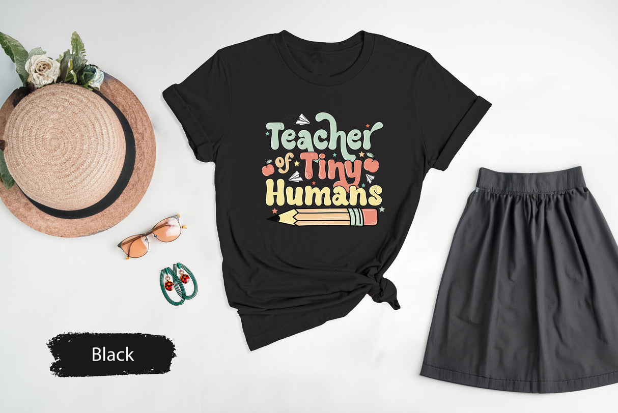 Teacher Shirts, Teacher Gifts, Gifts For Teacher, Back To School Shirt, Preschool Teacher, Kindergarten Teacher, Teacher Of Tiny Human Shirt