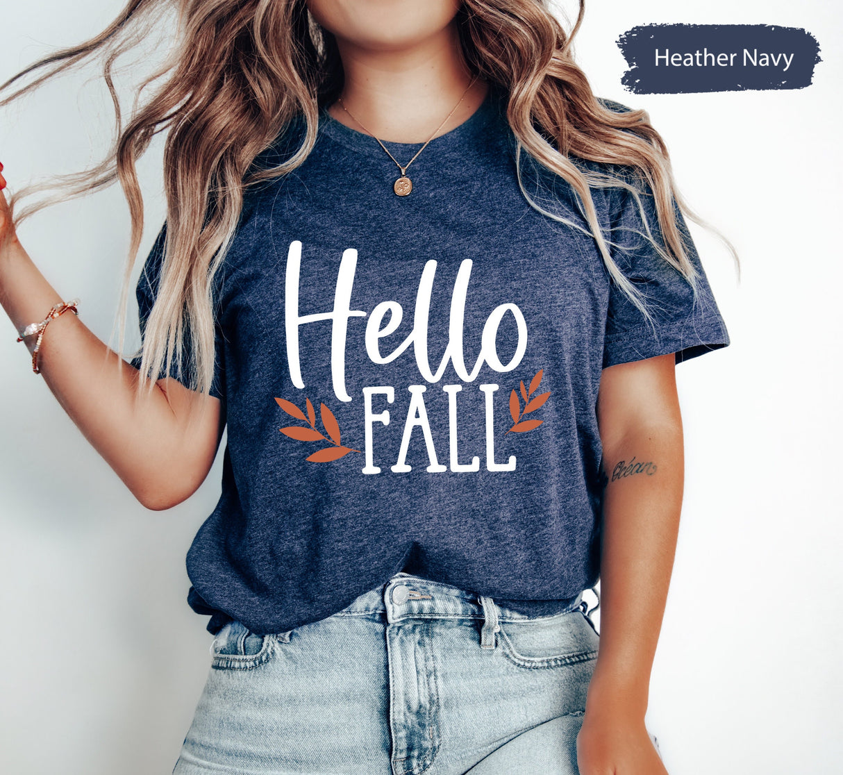 Hello Fall Shirt, Fall TShirt, Fall Season Shirt, Fall Outfit, Spooky Season Shirt, Womens Fall Shirt, Trendy Fall Shirt, Fall T Shirt