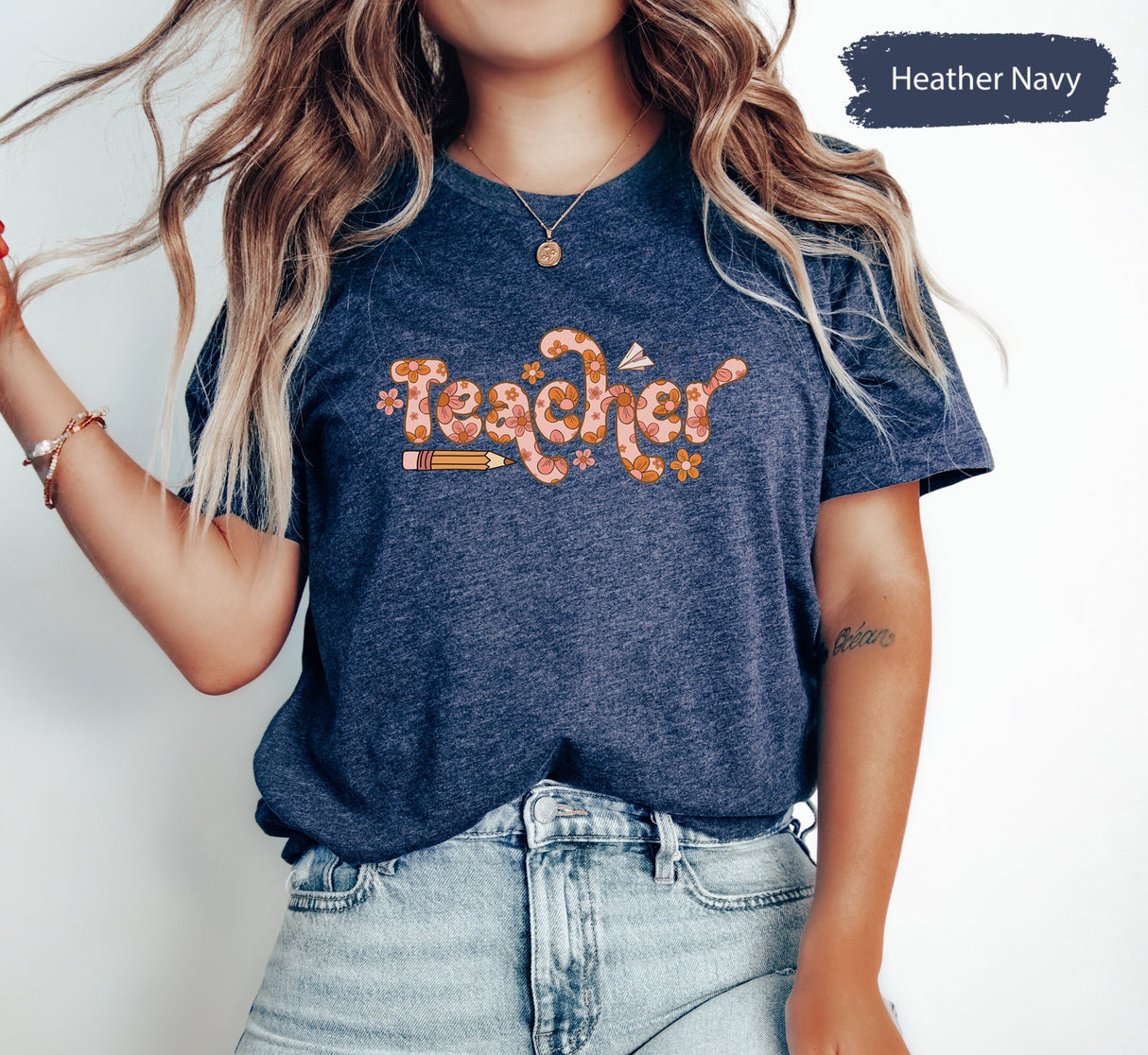 Floral Teacher Shirt, Teacher Shirts, Teacher TShirt, Teacher Gift, Gift For Teacher, Teacher Appreciation, Cute Teacher Shirt, Teacher Tee