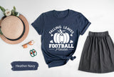 Football Shirt, Pumpkin Shirt, Tis The Season Shirt, Football Season Shirt, Fall Season Shirt, Falling Leaves Football Please Shirt