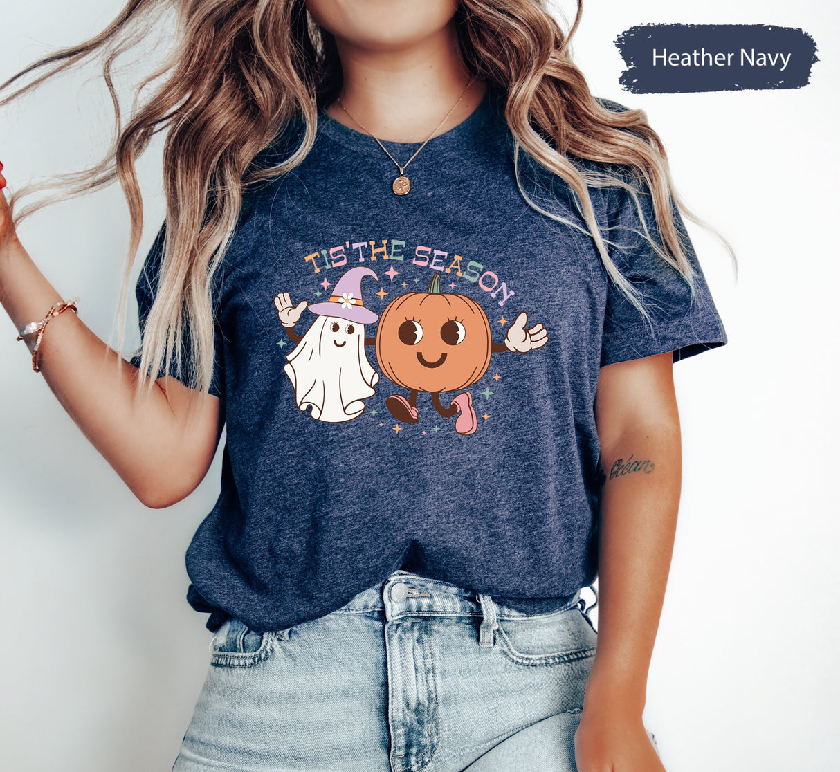 Tis The Season Shirt, Pumpkin Shirt, Funny Ghost Shirt, Ghost TShirt, Halloween Tee, Spooky Season Shirt, Spooky Vibes Shirt, Spooky Shirt