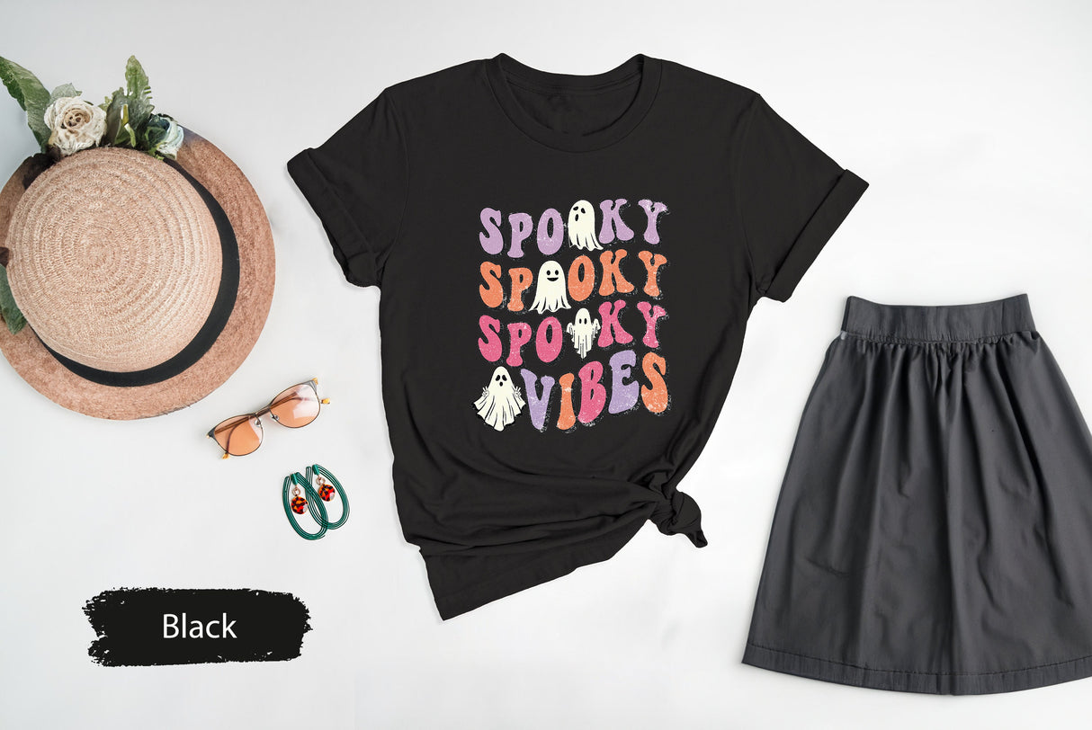 Spooky Shirt, Spooky Vibes Shirt, Spooky Season Shirt, Funny Ghost Shirt, Funny Halloween Shirt, Halloween Shirt, Halloween Gifts