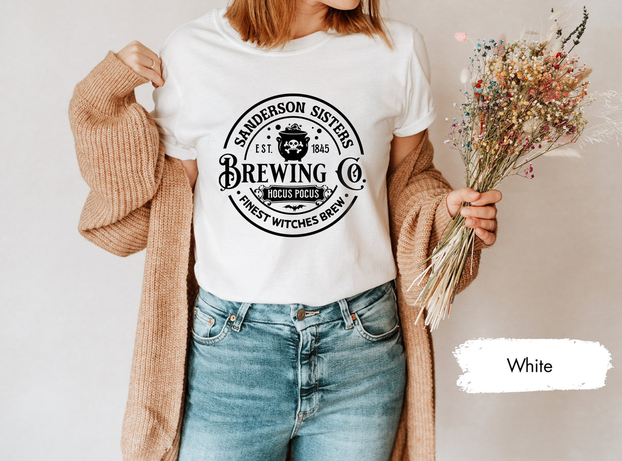 Sanderson Sister Brewing Co Tshirt, Hocus Pocus Shirt, Halloween Shirt, Sanderson Sisters Tshirt, Halloween Witches Shirt, Halloween Gift