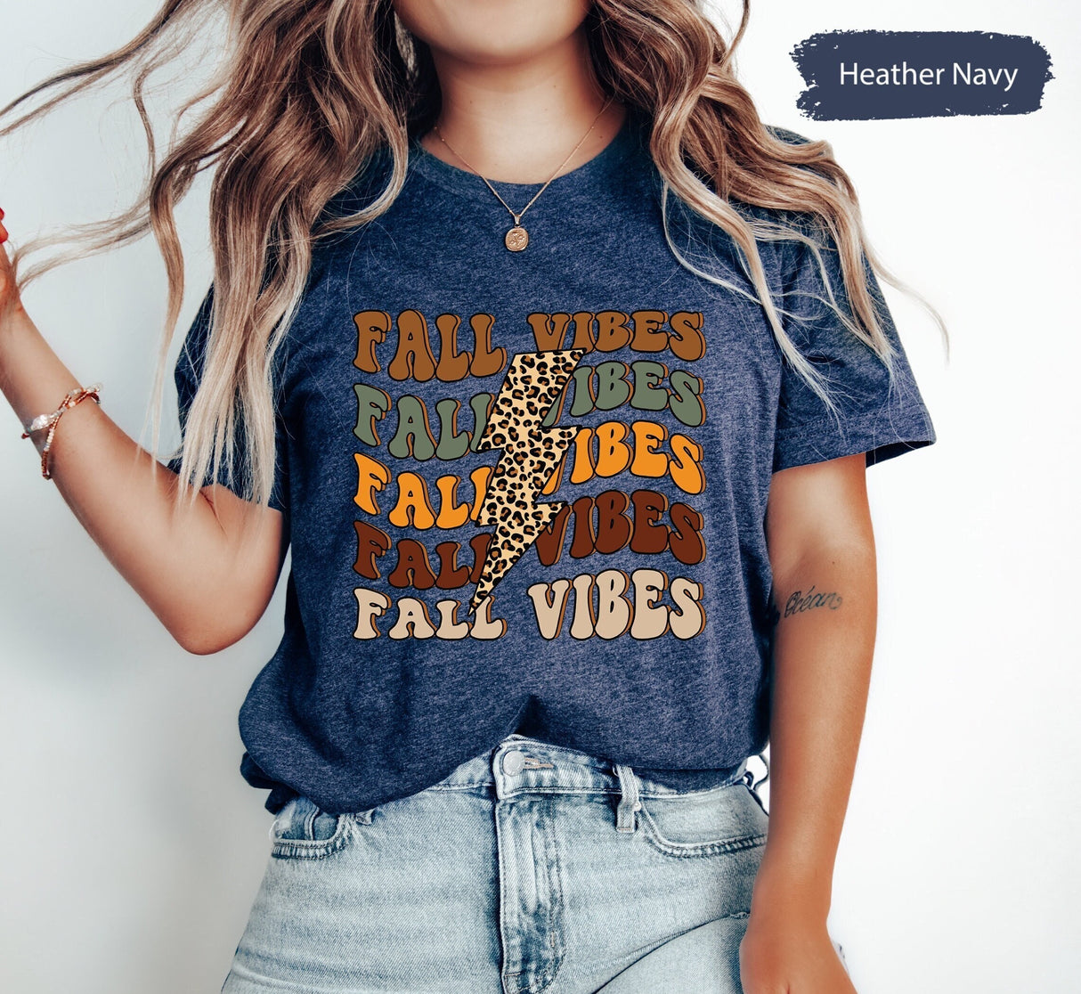 Fall TShirt, Womens Fall Shirts, Fall Tees For Women, Fall Vibes Shirt, Fall Season Shirt, Cheetah Fall Shirt, Leopard Fall Shirt