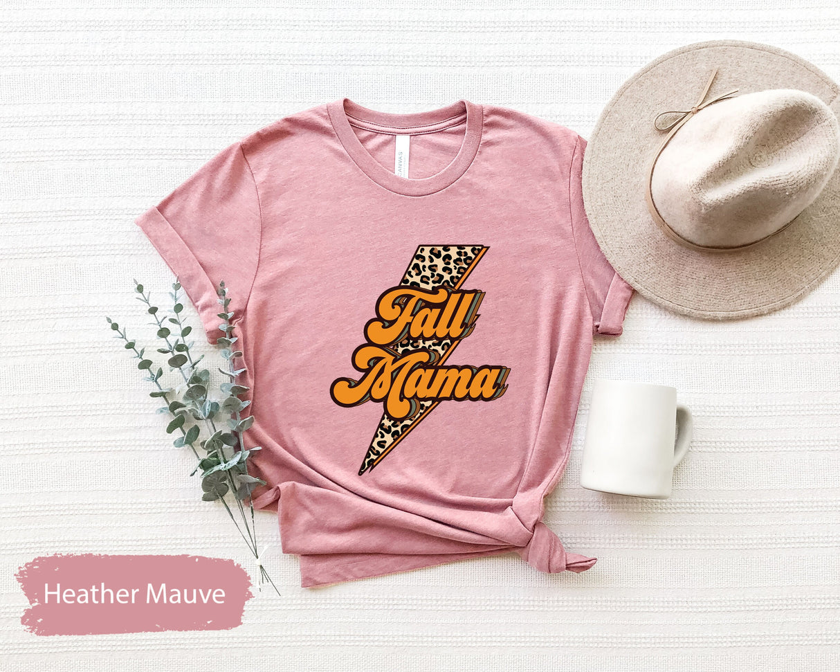 Leopard Fall Mama Shirt, Fall Mama Shirt, Fall Shirt, Fall TShirt, Womens Fall Shirts, Fall Mom Shirt, Leopard Mama Shirt, Fall Clothing