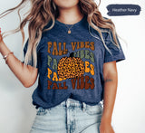 Leopard Pumpkin Shirt, Cheetah Pumpkin Shirt, Pumpkin TShirt, Fall Vibes Shirt, Fall TShirt, Fall Season Shirt, Pumpkin Patch Shirt