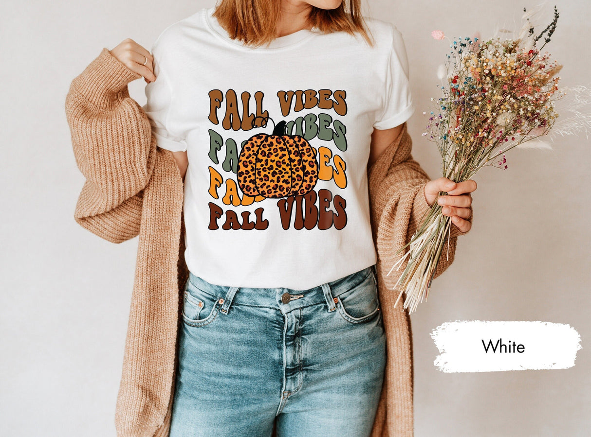 Leopard Pumpkin Shirt, Cheetah Pumpkin Shirt, Pumpkin TShirt, Fall Vibes Shirt, Fall TShirt, Fall Season Shirt, Pumpkin Patch Shirt