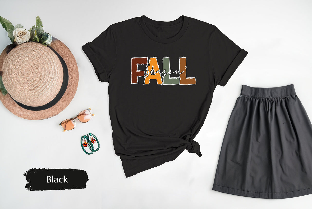 Fall Season Shirt, Fall TShirt, Fall Shirt, Fall Vibes Shirt, Womens Fall Shirts, Girls Fall Shirt, Fall Lover Shirt, Pumpkin Shirt