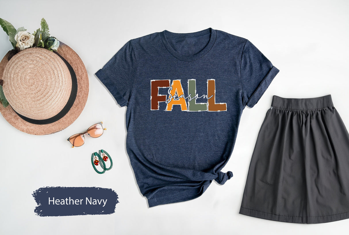 Fall Season Shirt, Fall TShirt, Fall Shirt, Fall Vibes Shirt, Womens Fall Shirts, Girls Fall Shirt, Fall Lover Shirt, Pumpkin Shirt