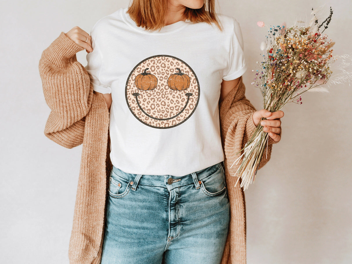 Pumpkin Happy Face Shirt, Pumpkin Shirt, Happy Face Shirt, Pumpkin Fall Shirt, Fall TShirt, Womens Fall Shirt, Pumpkin Spice Shirt