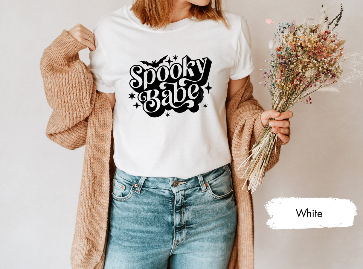 Spooky Season Shirt, Spooky Vibes TShirt, Spooky T-Shirt, Spooky Babe Shirt, Spooky Babe Girl Shirt, Halloween Shirt, Gift For Halloween