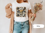 Country Girl Shirt, Western Shirt, Cowgirl TShirt, Western Graphic Tee, Leopard Country Girl, Leopard Cow Skull Shirt, Country Shirt