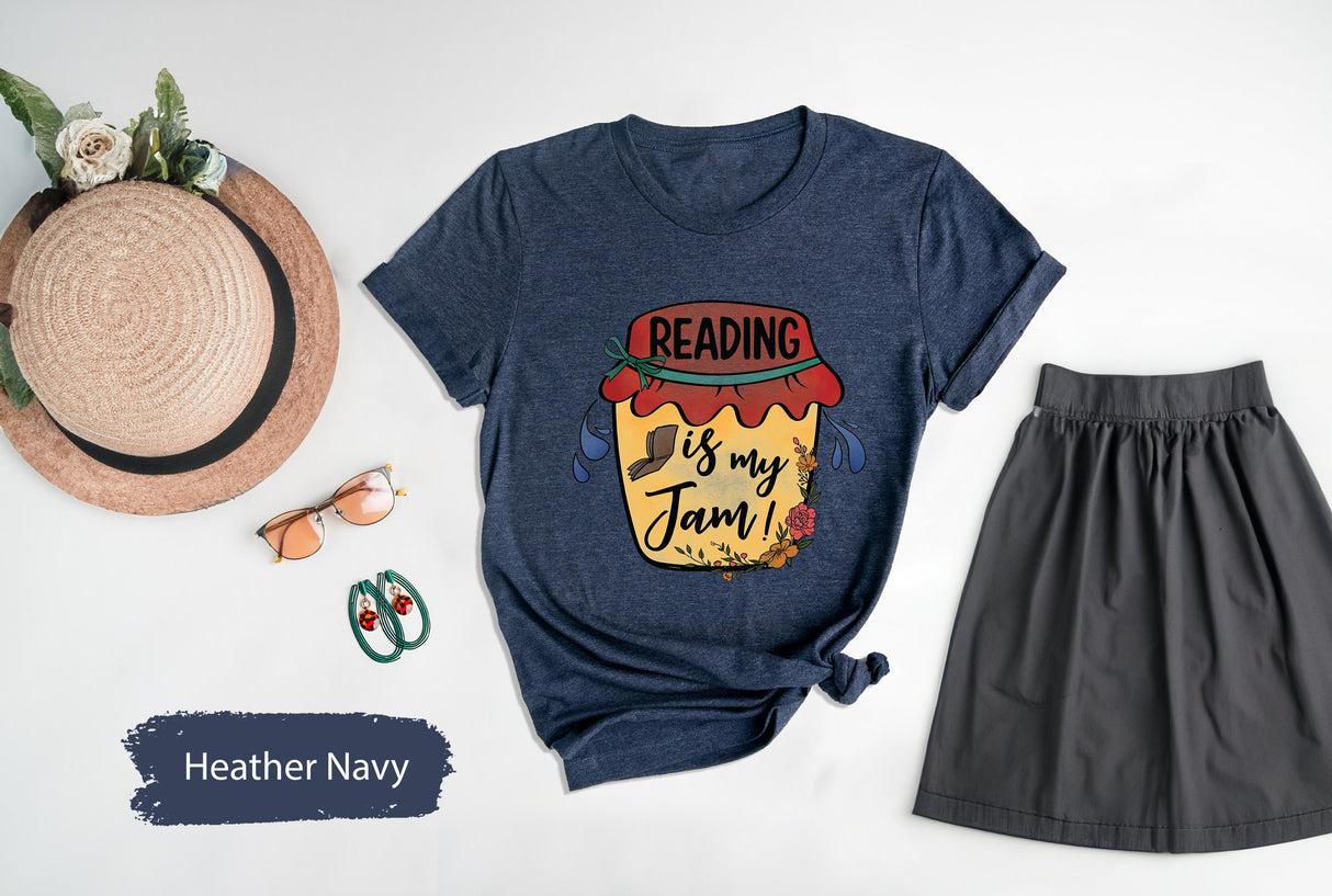 Reading Is My Jam Shirt, Reading Shirt, Reading Gift, Librarian Shirt, Librarian Gift, Bookish Shirt, Book Lover Shirt, Book Lover Gift