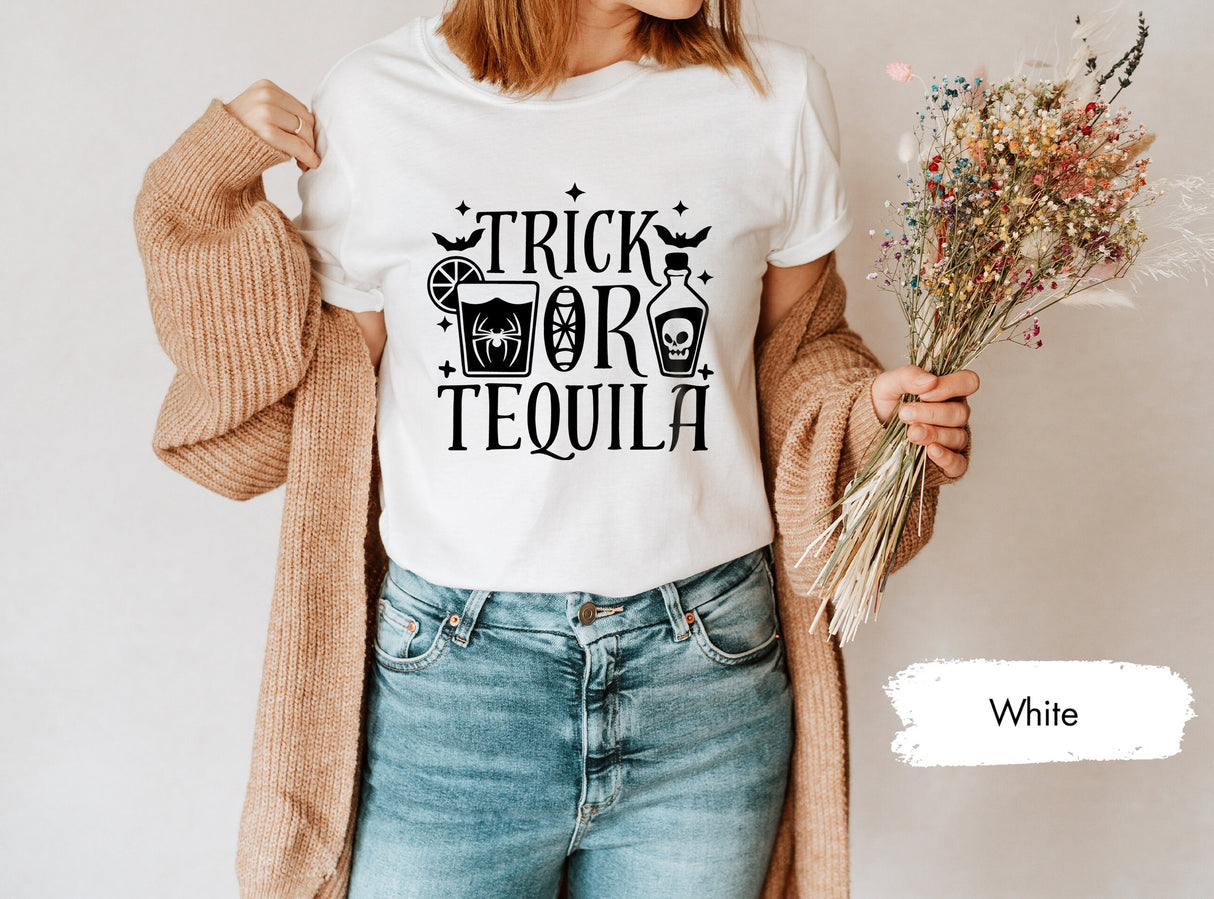 Halloween Tequila Shirt, Halloween Party Tee, Trick Or Tequila Shirt, Halloween TShirt, Gift For Halloween, Halloween Gift, Trick Or Treat