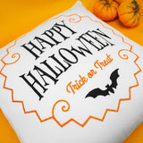 Personalized Halloween Embroidered Pillow, Halloween Decorations, Ghost Name Pillow, Custom Pillow, Cute Halloween Fall Decor, Spooky Decor - Arria Home