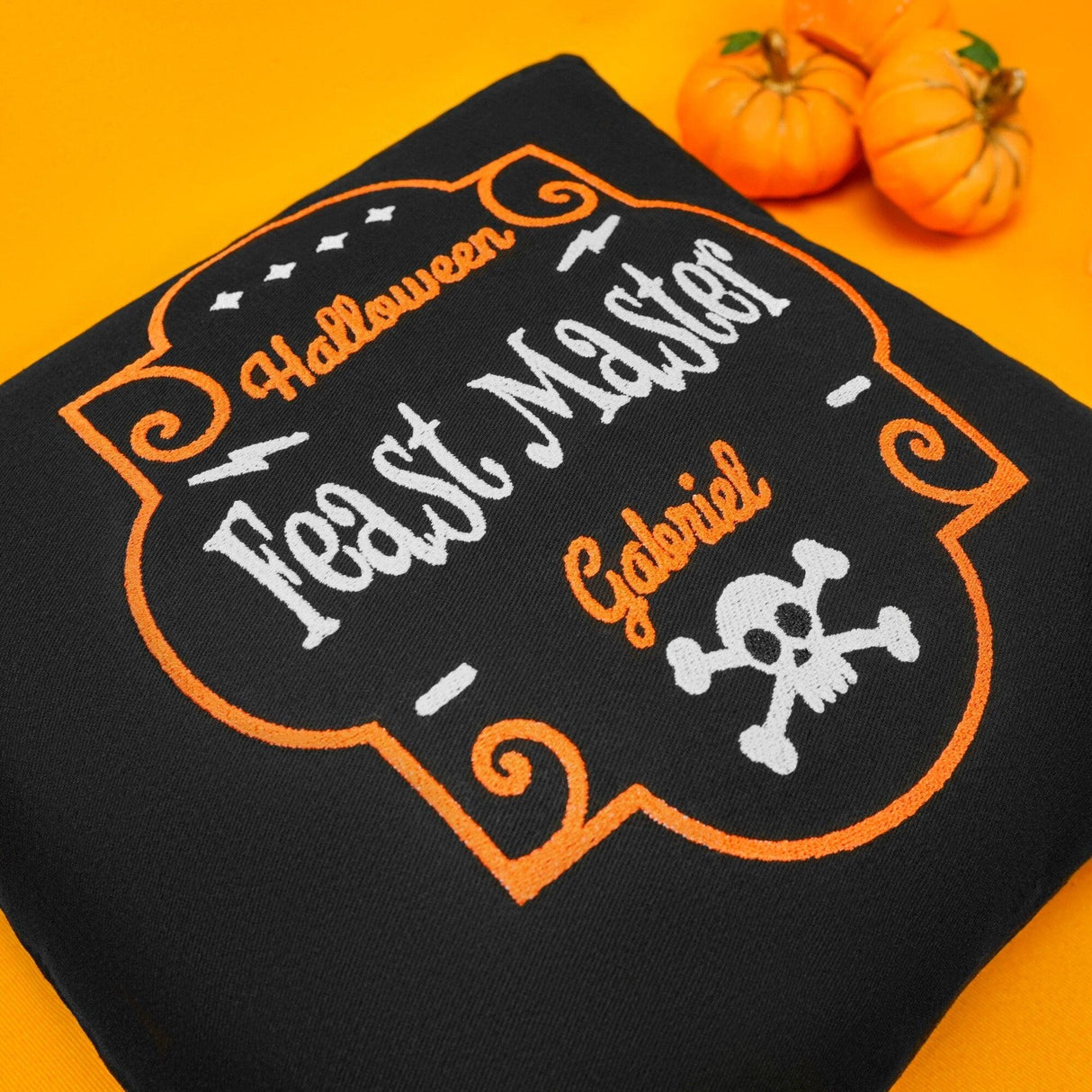 Personalized Halloween Embroidered Pillow, Halloween Decorations, Ghost Name Pillow, Custom Pillow, Cute Halloween Fall Decor, Spooky Decor - Arria Home