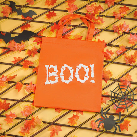 Halloween Personalized Embroidery Canvas Bags, Trick or Treat, Boo, Zombies, Custom Halloween Gift, Kids Halloween Candy Bags, Ghost Bag - Arria Home