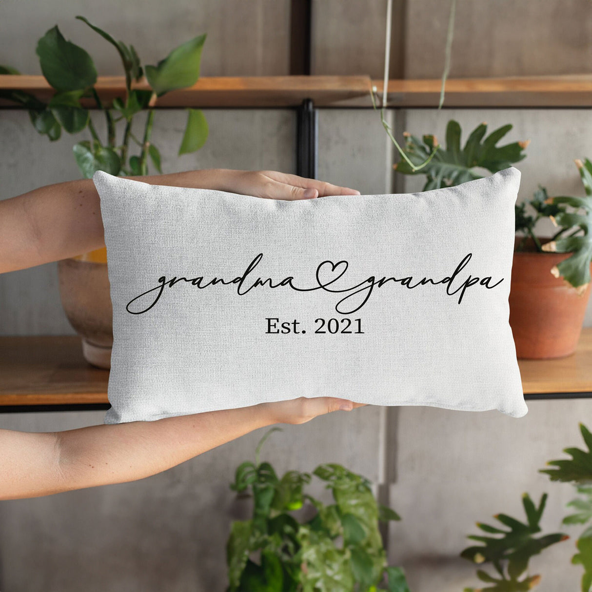 Grandma And Grandpa Pillows, Baby Announcement Pillow, New Grandparent Gift, New Baby Gift, Pregnancy Reveal, Grandma Pillow, Grandpa Pillow - Arria Home