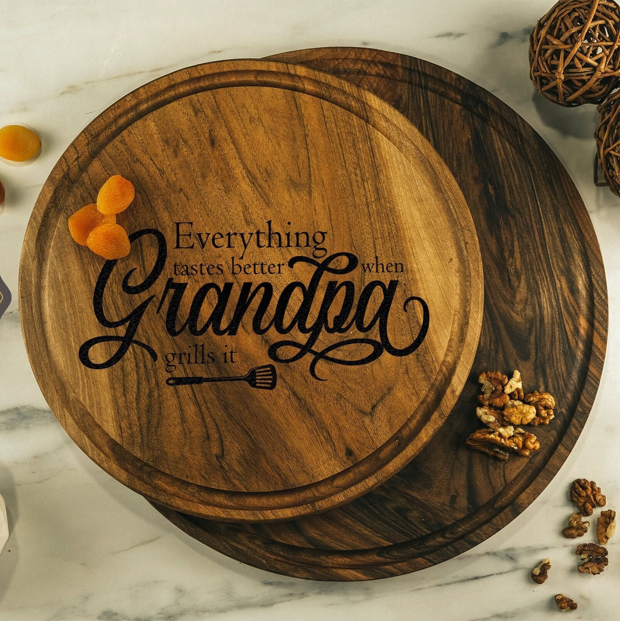 Custom Gift for Grandpa, Fathers Day Cutting Board Gift, Grilling Grandpa Gift, Custom Cutting Board, Fathers Day Gift Idea, BBQ Gift, Grill - Arria Home