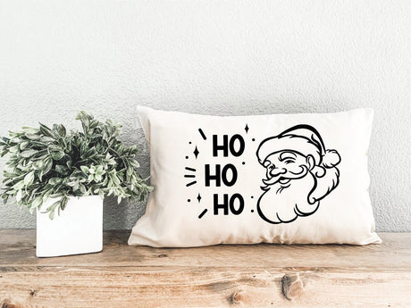 Ho Ho Ho Christmas Santa Claus Pillow, Christmas Decor, Christmas Gift, Christmas Cushion, Noel Decorations, Xmas Lumbar Pillow, Christmas - Arria Home