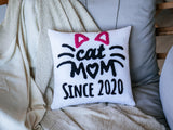 Dog Mom Personalized Embroidery Pillow, Gift for Pet Owner, Dog Lover Gift, Cat Lover Gift, Dog Mom Pillow, Pet Birth Gift, Custom Pillows.