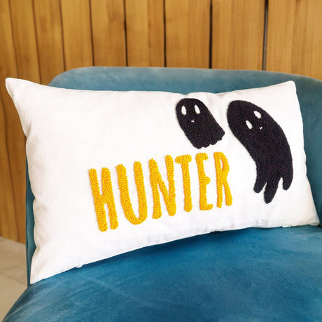 Halloween Name Pillow, Halloween Kid Name Pillow, Halloween Kid Room Decor, Custom Pillow, Personalized Pillow, Dorm Halloween Decor, Gift - Arria Home