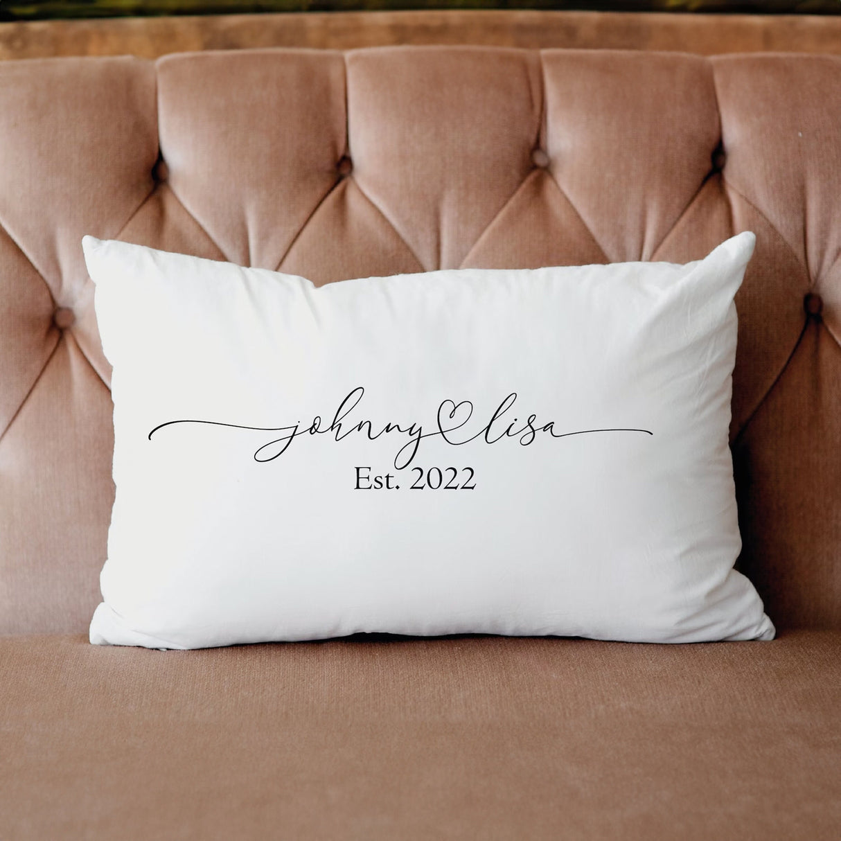 Personalized Couple Pillow, Custom Couple Name Pillow, Wedding Gift, Gift for Couple, Wedding Favor, Couple Name Pillow, Personalize Pillow - Arria Home