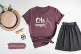 Oh Snap Shirt For Thanksgiving Day, Funny Thanksgiving Tee, Thankful Shirt, Autumn TShirt, Thanksgiving Shirt, Family Dinner Shirt